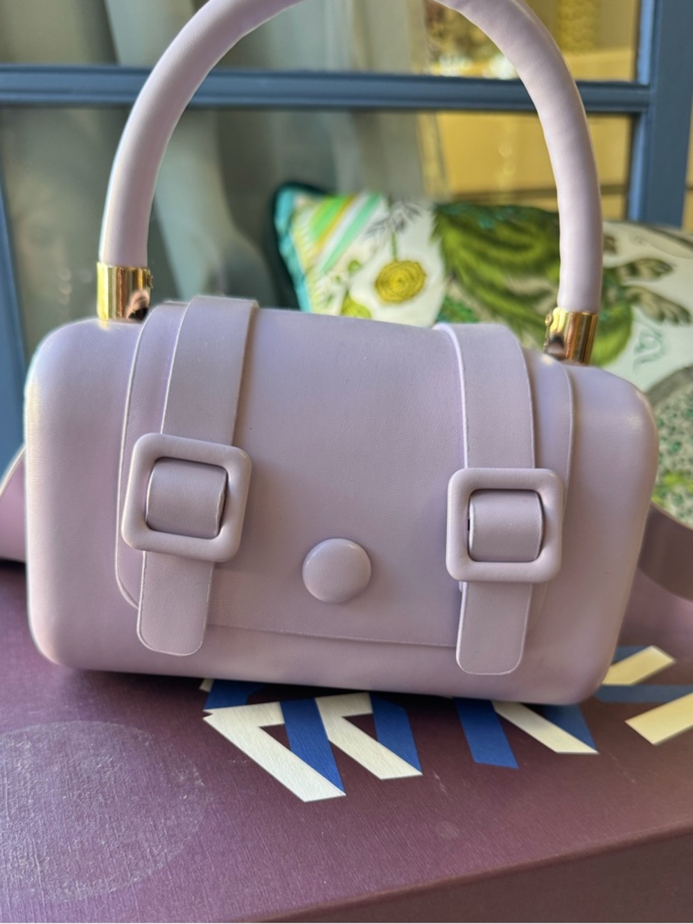 Lilac Structured Jelly Crossbody Small Bag NWOT